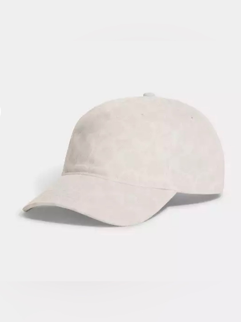 Coach Women's Suede Baseball Cap in Light Cream